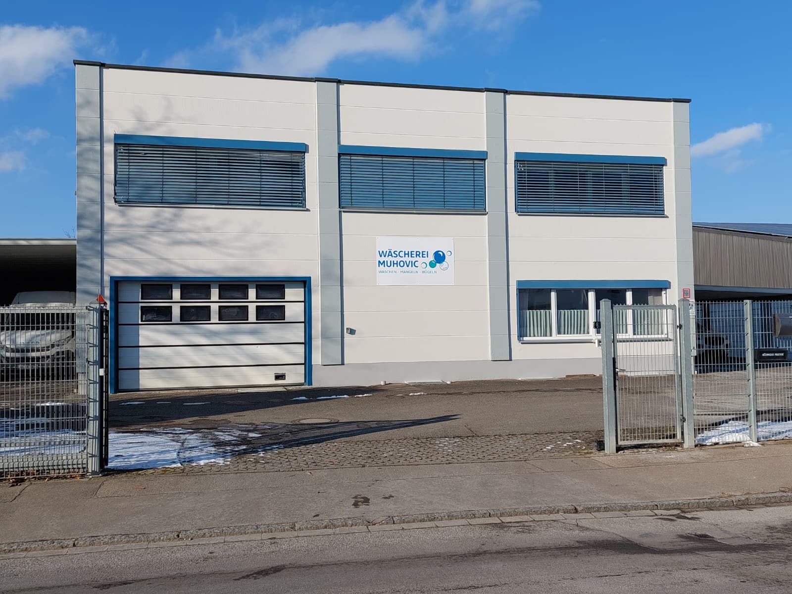 Wäscherei Muhovic in Ulm – Firmengebäude von außen